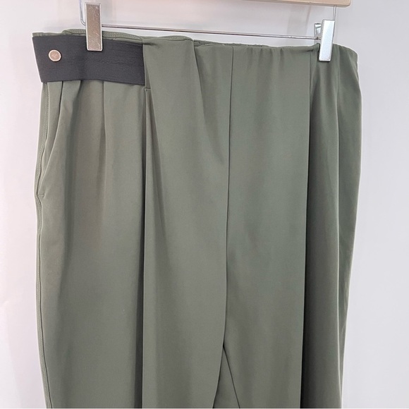 ADAY XL Turn It Up tapered trouser pant moss 0793 green tailored stretch - Picture 4 of 9